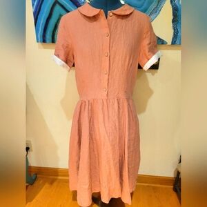 Son de Flor all natural cotton dress in rose size medium